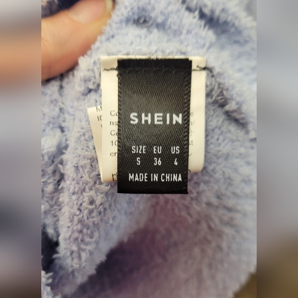 Shein Light Blue Button-Up Sweater Small Size 4 - Picture 5 of 6